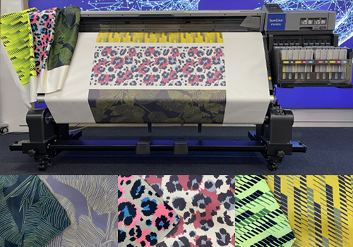 Epson's first genuine fluorescent ink, dye sublimation, textile printing solution.
