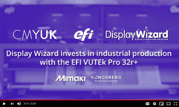 Display Wizard invests in industrial production with the EFI VUTEk Pro 32r+
