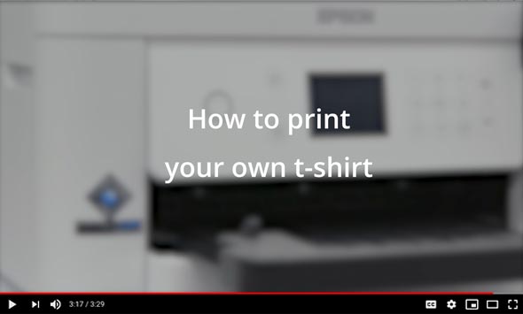 How to print your own t-shirt using the Epson SureColor SC-F100