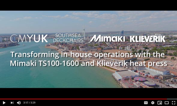 Southsea Deckchairs - Transforming in-house operations with the Mimaki TS100-160 and Klieverik heat press