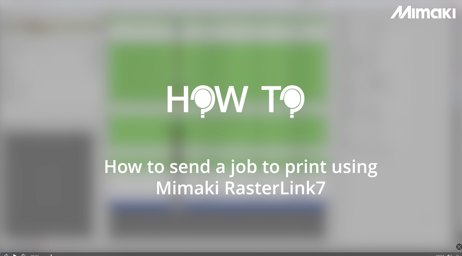 How to send a job to print using  Mimaki RasterLink7