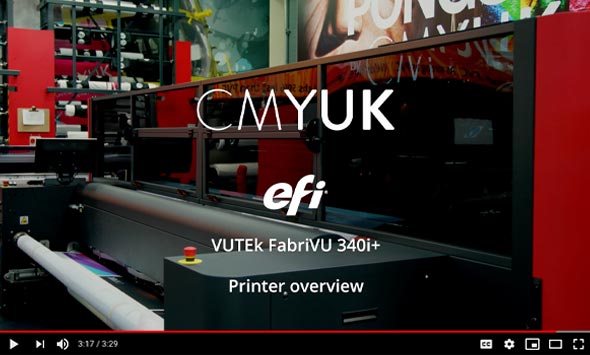 EFI VUTEk FabriVU 340i + - Printer overview